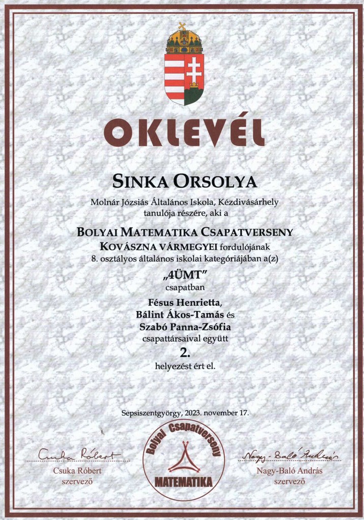 oklevél